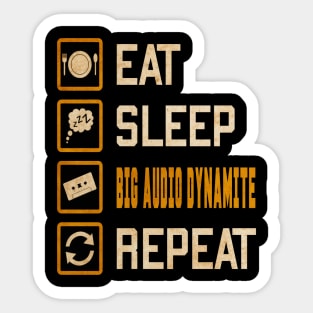 listening big audio dynamite Sticker